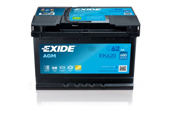 Exide EK620 fordonsbatteri AGM (Absorbed Glass Mat) 62 Ah 12 V 680 A Bil
