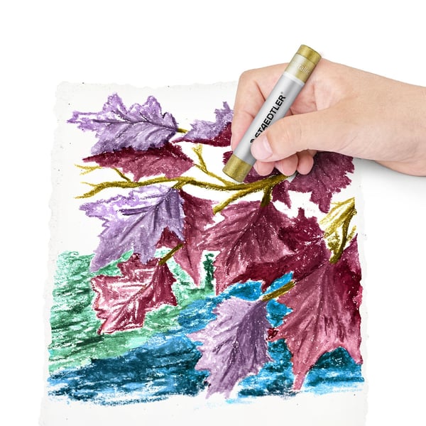 Staedtler 2420M C6-C pastel Olie pastel Blød Forskellige farver, Metallic 6 stk