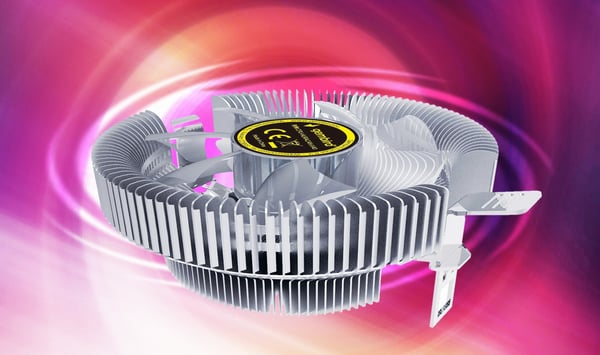 Pikkukuva 3 / 7: Gembird CPU-HURACAN-X40 Tietokoneen jäähdytysjärjestelmä Suoritin Ilmanjäähdytin 9 cm Läpinäkyvä