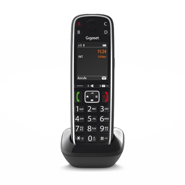 Gigaset E720HX Analog telefon/DECT-telefon Namn och uppringnings-ID Svart