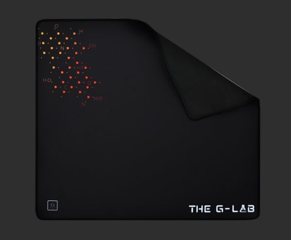 Miniatyrbillede 2 af 2: The G-Lab PAD CAESIUM Gaming musemåtte Sort, Flerfarvet