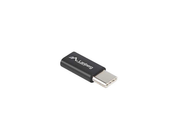 Miniatyrbild 2 av 2: Lanberg AD-UC-UM-02 kabelomvandlare (hane/hona) USB 2.0 Type C Micro-USB 2.0 Type B Svart