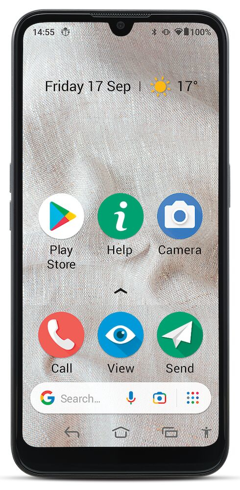 Doro 8100 Plus 15,5 cm (6.1") Single SIM Android 11 Go Edition 4G USB Type-C 2 GB 32 GB 3000 mAh Grå Doro 8100 Plus 15,5 cm (6.1") Single SIM Android 11 Go Edition 4G USB Type-C 2 GB 32 GB 3000 mAh Grå