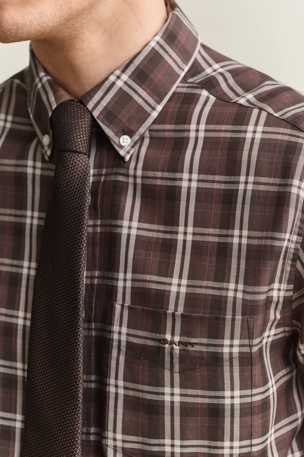 Gant 3262020-260 Skjorta Button down-krage Långärmad Bomull, Lyocell
