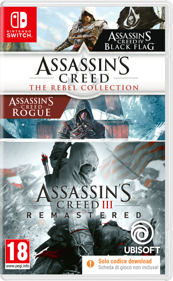 Miniatyrbillede 1 af 12: Ubisoft Assassin’s Creed The Rebel Collection + AC3 (CIAB) NSW Nintendo Switch