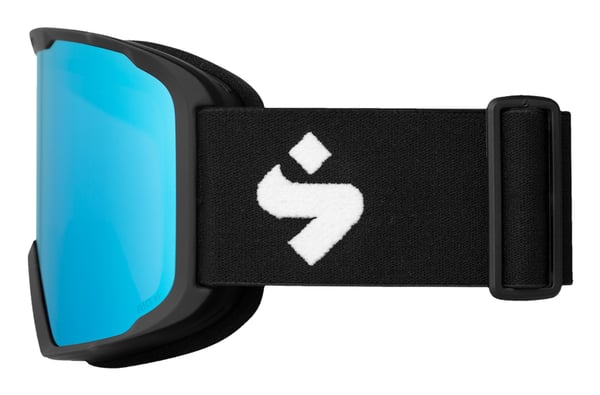 Miniatyrbillede 3 af 3: Sweet Protection Durden RIG vinter sportsbrille Sort Unisex Blå Cylindrisk (flad) linse