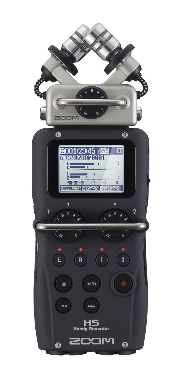 Zoom H5 digitaalinen ääninauhoitin 24 bittiä 96 kHz Musta