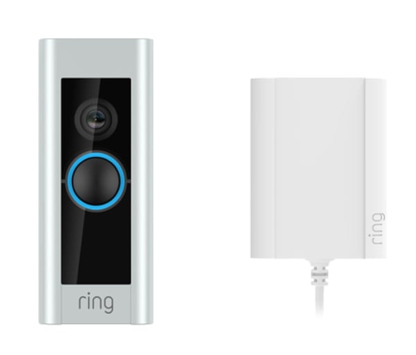 Ring Video Doorbell Pro 2 Plug-in Nickel, Satinstål