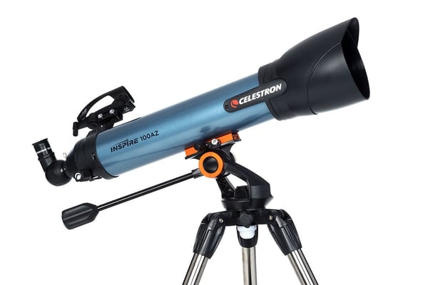 Celestron Inspire 100AZ Refraktor 241x Sort, Blå
