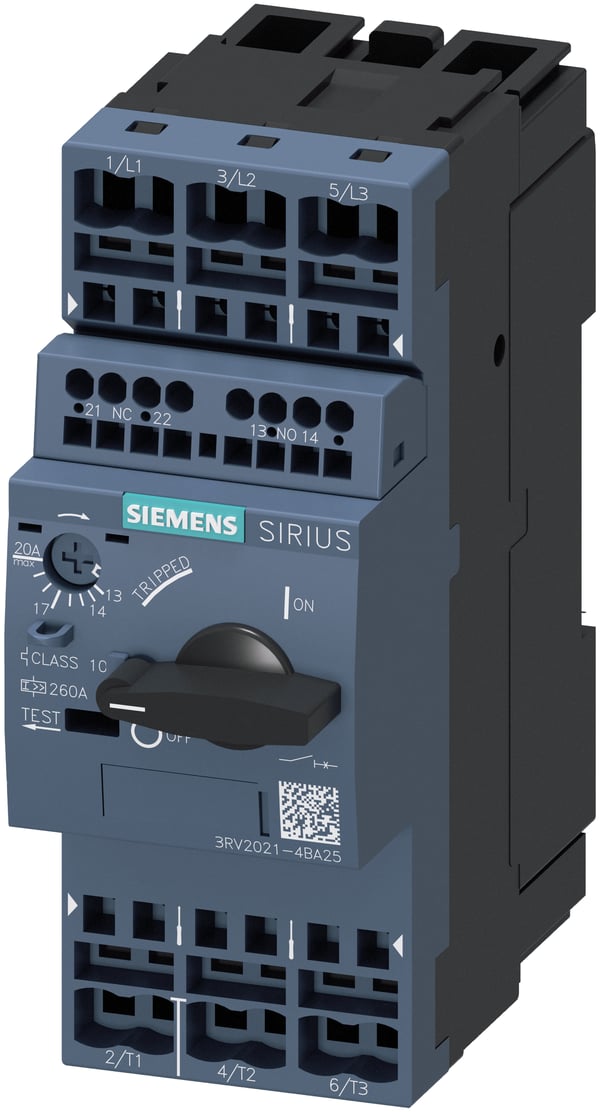 Siemens 3RV2021-4BA25 virrankatkaisin 3P