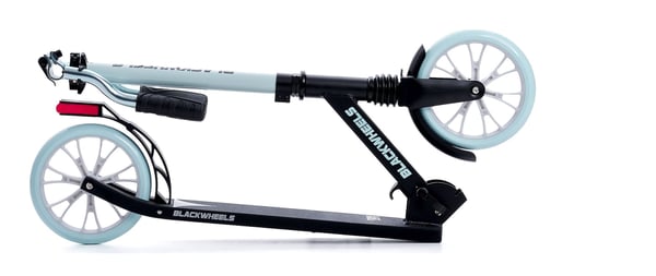 Miniatyrbild 3 av 14: Blackwheels Zoom Vuxna Klassisk sparkcykel Svart, Mintfärgad