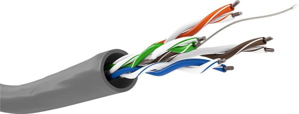 Miniatyrbild 1 av 4: Goobay 95410 nätverkskablar Grå 305 m Cat5e U/UTP (UTP) Rund