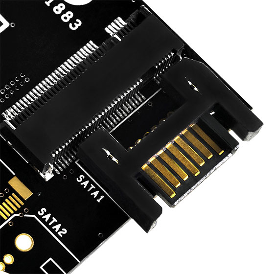 Silverstone ECM20 nätverkskort/adapters Intern PCIe, SATA