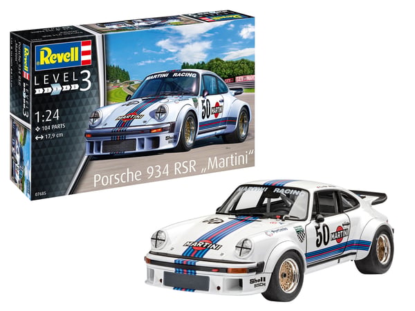 Miniatyrbild 2 av 6: Revell Porsche 934 RSR "Martini" Modellbil