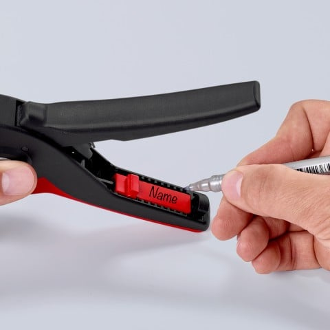 Miniatyrbillede 12 af 16: Knipex PreciStrip16 kabelstripper Sort, Rød