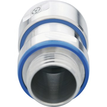 Miniatyrbillede 4 af 5: Lapp SKINTOP 53105200 kabelforskruning Blå, Metallic Elastomer, Polyamid, Rustfrit stål 5 stk