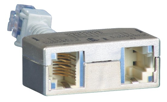 Miniatyrbillede 1 af 2: BTR NETCOM Cable sharing Adapter pnp 1 netværks-splitter Sølv