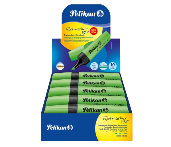 Miniatyrbillede 4 af 4: Pelikan 490 Textmarker speedmarker 1 stk Grøn