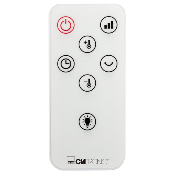 Clatronic HL 3763 inomhus Svart, Vit 2000 W Elektrisk värmefläkt