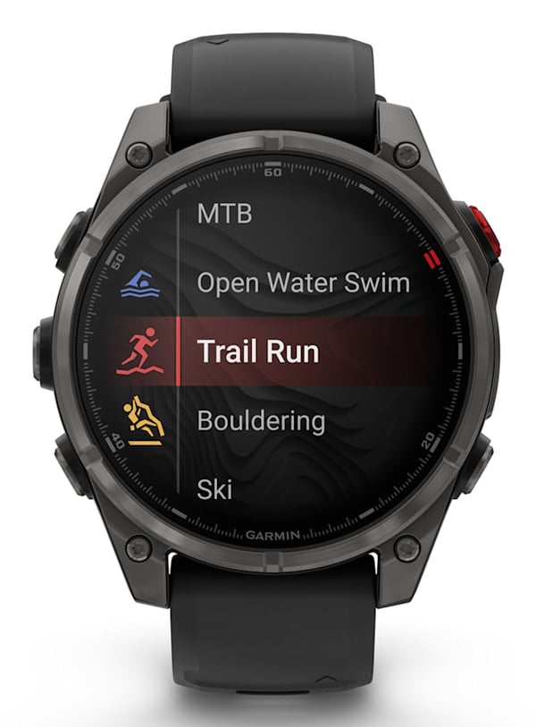 Miniatyrbillede 7 af 12: Garmin fēnix 8 Pro 3,56 cm (1.4") AMOLED 47 mm Digital 454 x 454 pixel Berøringsskærm Grå Wi-Fi GPS (satellit)