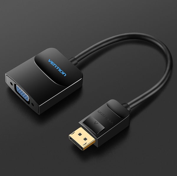 Pikkukuva 2 / 4: Vention HBFBB videokaapeli-adapteri 0,15 m DisplayPort VGA (D-Sub) Musta