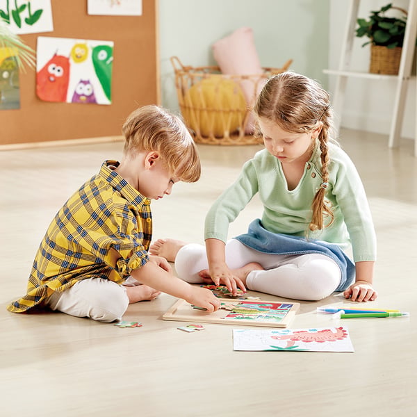 Miniatyrbillede 2 af 6: Hape E1641 puslespil Blok puslespil 26 stk Børn