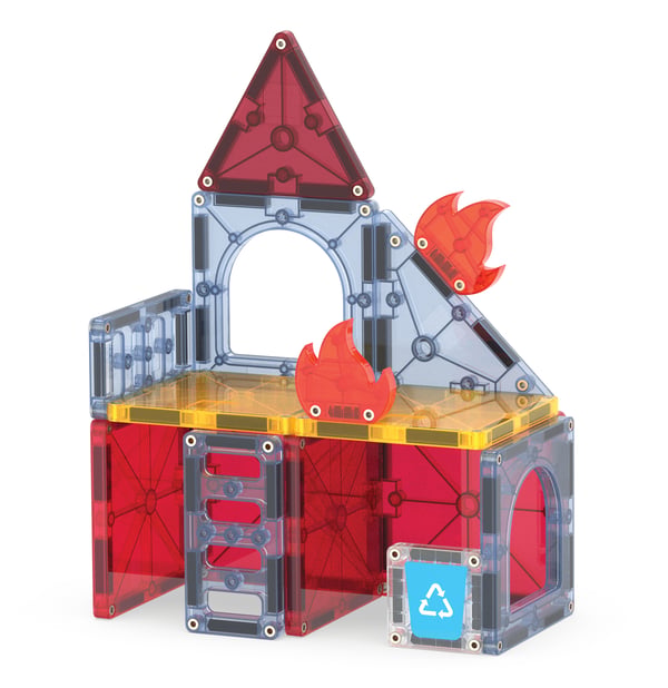 Magna-Tiles Fire Rescue
