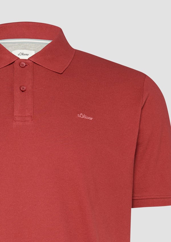 s.Oliver 2139798.3556.XXL skjorte & top Polotrøje Polokrave Kort ærme Bomuld, Elastin