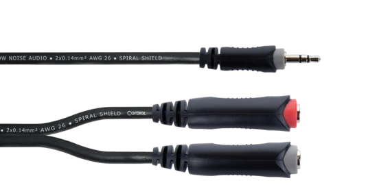 Cordial EY 0.3 WGG ljudkabel 0,3 m 3,5mm 2 x 6,35mm Svart Cordial EY 0.3 WGG ljudkabel 0,3 m 3,5mm 2 x 6,35mm Svart