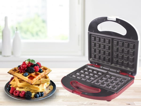 Miniatyrbillede 9 af 14: Beper BT.602H vaffeljern 2 vaffel/vafler 780 W Rød, Hvid