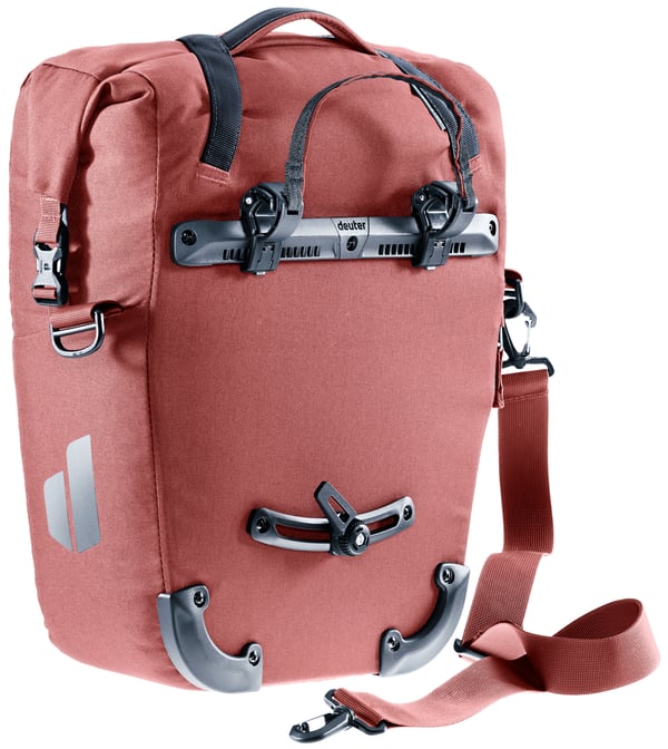 Miniatyrbillede 6 af 10: Deuter Valbona 20+5 Bagside Cykelrygsæk 25 L Stof Rød