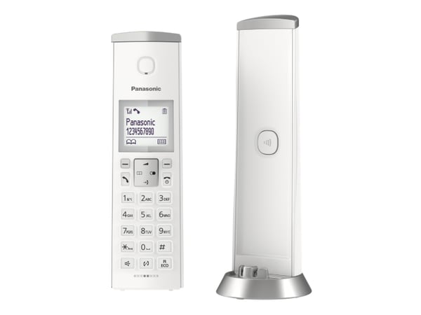 Panasonic KX-TGK210 DECT telefon Nummervisning Hvid