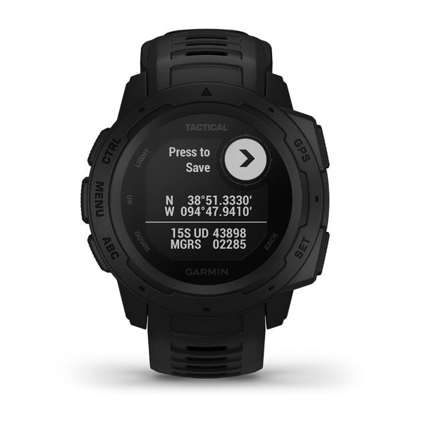 Miniatyrbillede 10 af 10: Garmin Instinct Tactical Edition 45 mm 128 x 128 pixel Sort GPS (satellit)