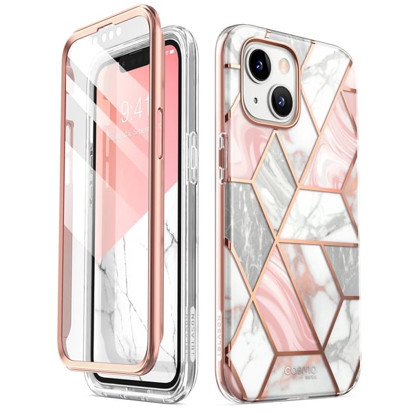 Pikkukuva 3 / 3: i-Blason Cosmo IPHONE2022-6.7- -SP-MARBLE matkapuhelimen suojakotelo 17 cm (6.7") Suojus Vaaleanpunainen