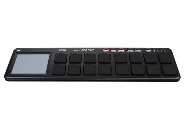 Pikkukuva 2 / 2: Korg NanoPad2-BK Surface de contrôle 16 Pads Noir Konsertti/studio, DJ Ohjain