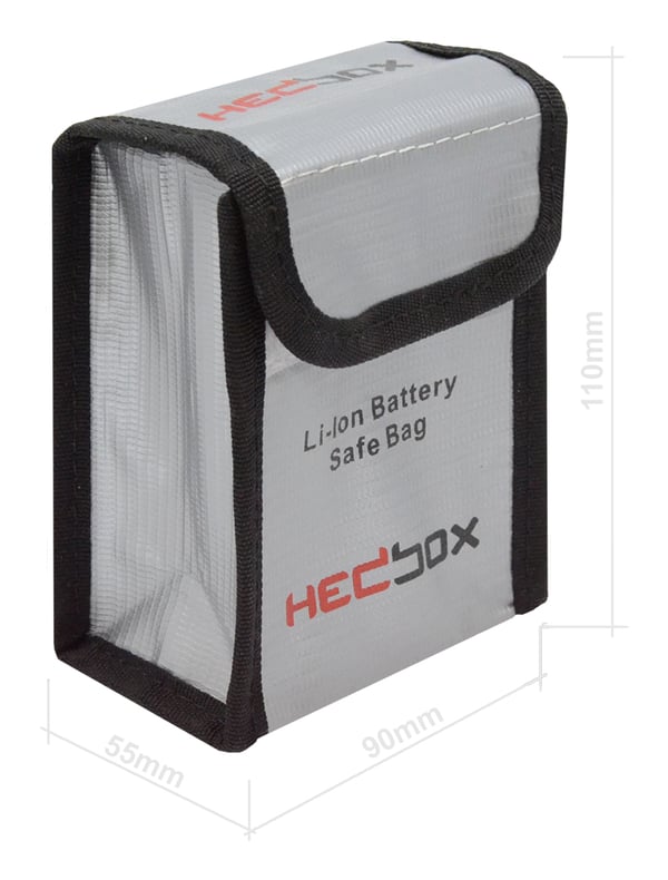 Miniatyrbild 2 av 3: HEDBOX FIREBAG-M batteriförvaringslåda