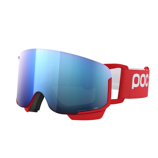 POC Nexal Mid vinter sportsbrille Rød Børn Blå Cylindrisk (flad) linse