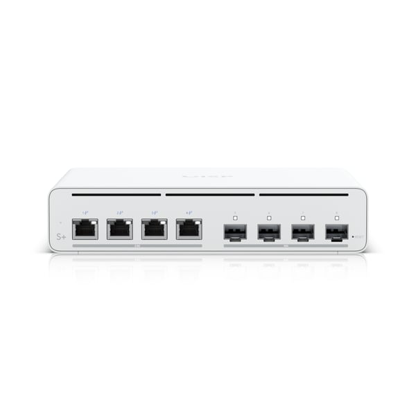Ubiquiti UISP Switch Plus Administreret 2.5G Ethernet (100/1000/2500) Strøm over Ethernet (PoE) 1U Hvid