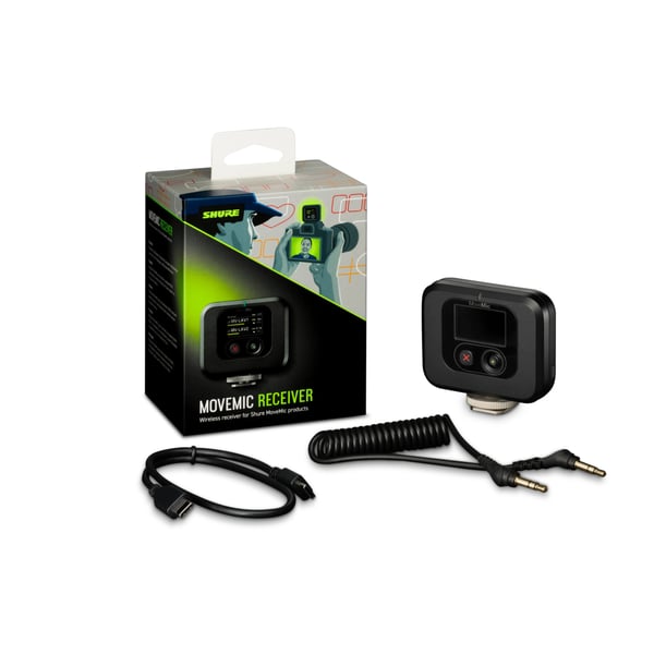 Shure MV-R-Z6 langaton mikrofonin vastaanotin Kameran kiinnitys