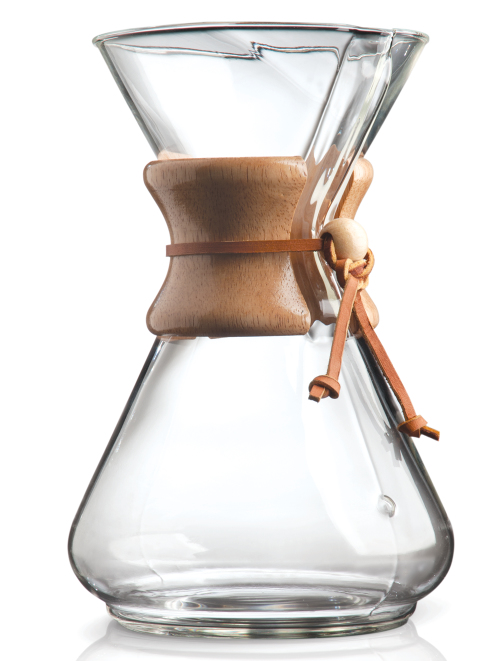 Miniatyrbild 1 av 2: Chemex CM-10A kaffekanna 1,48 l Glas, Läder, Trä