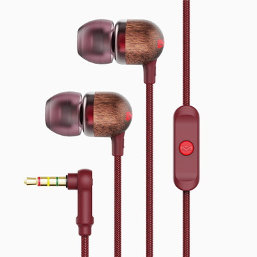 The House Of Marley Smile Jamaica Headset Ledningsført I ørerne Opkald/musik Rød, Træ