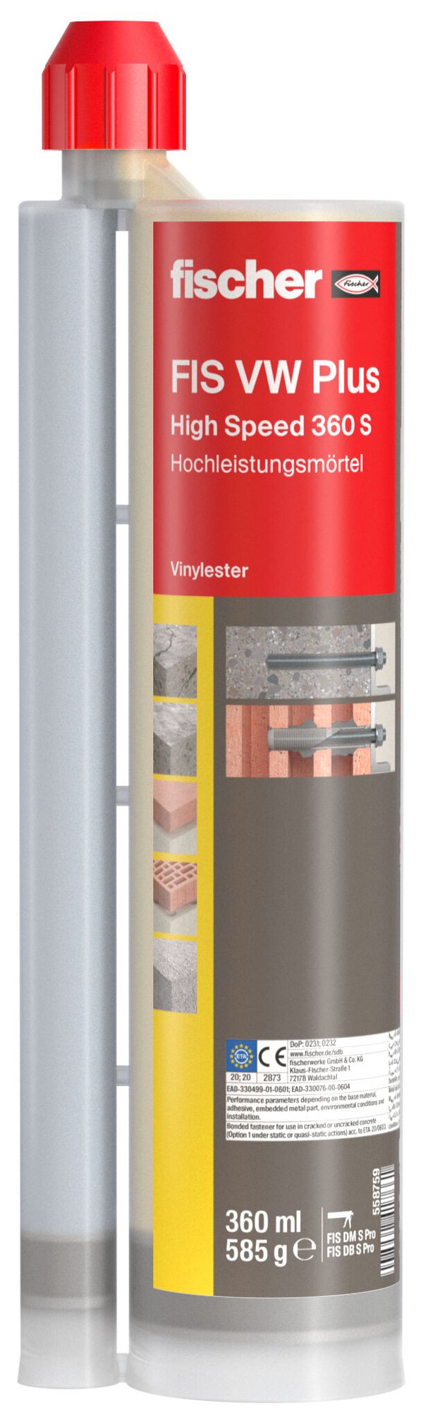 Fischer 558759 mørtelblanding Fischer 558759 mørtelblanding