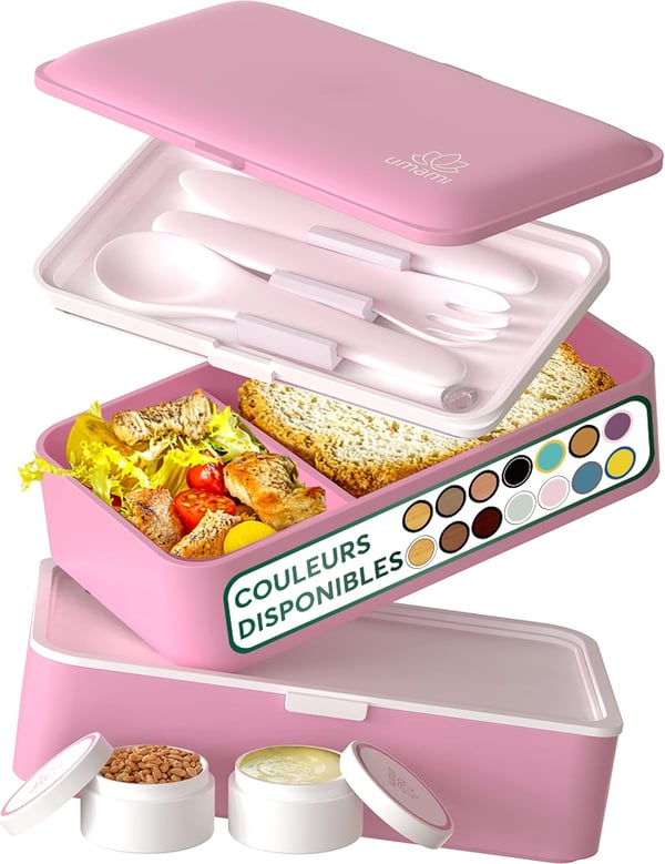 Umami Original Bento Box Frokostbokssæt 1,183 L Lyserød 1 stk