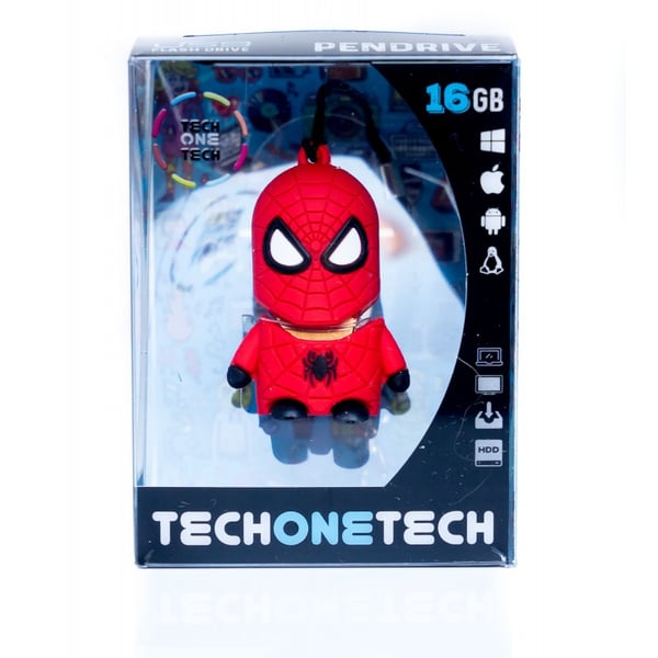 TECH ONE TECH TEC5501-32 USB-sticka 32 GB USB Type-A 2.0 Svart, Röd