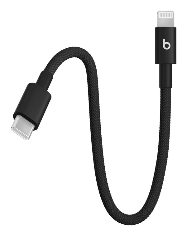Apple MEQM4ZM/A Lightning-kaapeli 0,2 m Musta