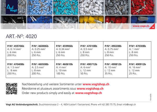 Vogt 4020 specialanordning & monteringshardware Indstillingsværktøj