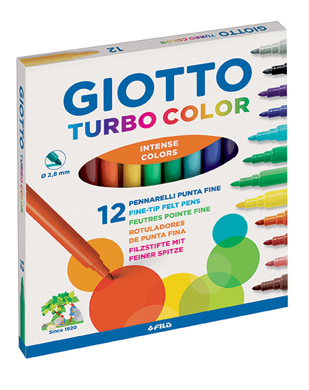 Giotto Turbo Color Flere 12 stk