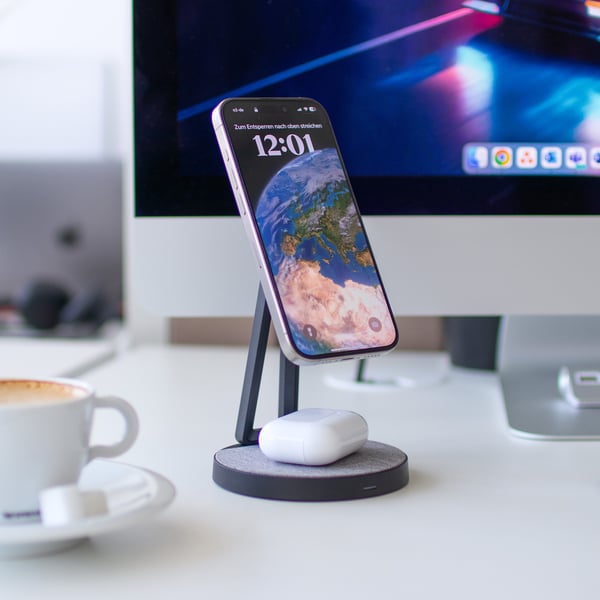 XLayer MagFix Pro 2 Headset, Smartphone Sort, Grå USB Trådløs opladning Indendørs