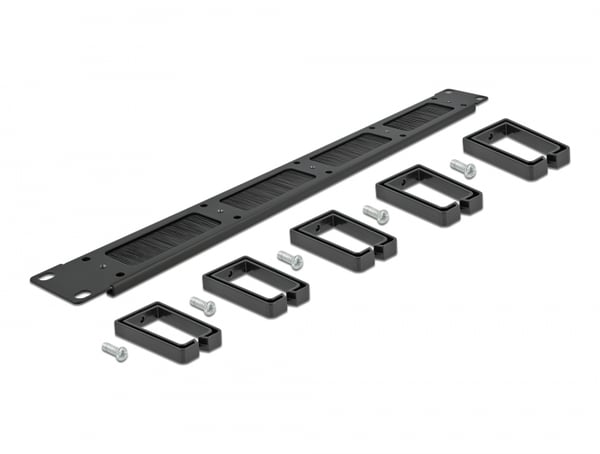 Miniatyrbillede 4 af 5: DeLOCK 66490 tilbehør til rack Børstepanel