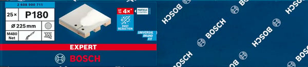 Bosch 2 608 900 711 tilbehør til slibemaskine 25 stk Slibenet